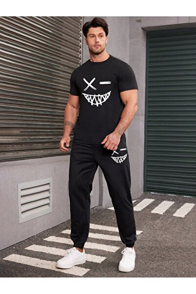 COZYWEAR طقم شورت كبير الحجم للجنسين، تي شيرت بأكمام قصيرة، مريح، مناسب للصيف...