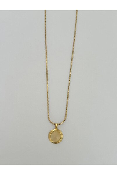 XUPING JEWELRY Special Design White Stone Round Model Gold Color Necklace