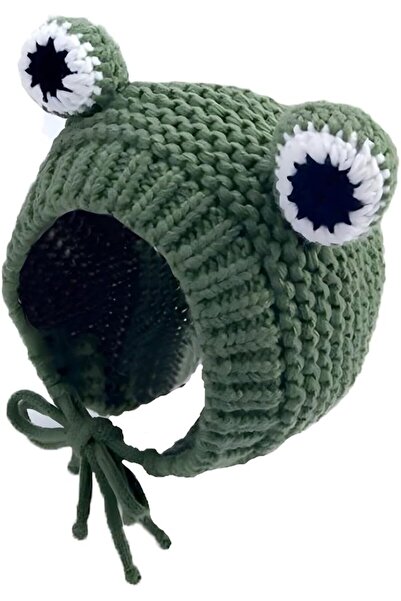 Arabest Kids Knitted Beanie Hat,Cute Frog Winter Warmer Cap,Cartoon Big Eyes ...
