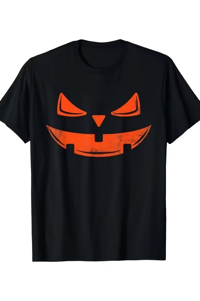 2mcup Men's Retro Joyful Face Print Short-Sleeve T-Shirt - Suitable Halloween...