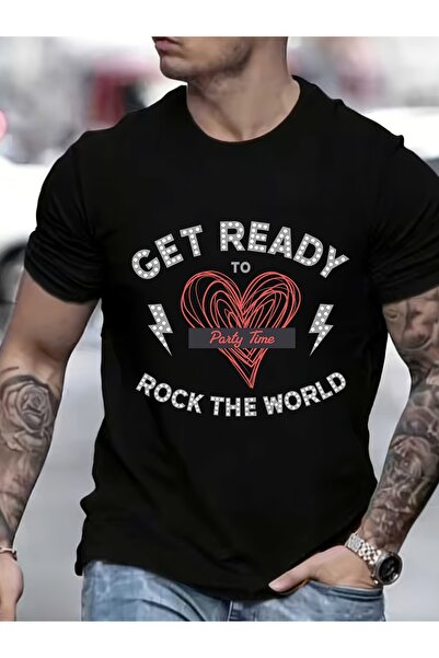 212Wear Get Ready to Rock The World 180g Party Time T - Shirt for Family Fun ...