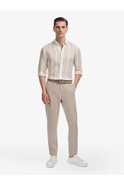 Cacharel Beige Canvas Trousers 50324280-Vr011