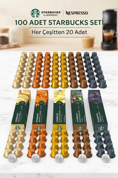 Starbucks Nespresso Uyumlu Kapsül Kahve Tanışma Seti 100 lü