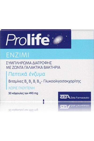ZETA FARMACEUTICI Prolife Enzimi, Συμπλήρωμα Διατροφής με Πεπτικά Ένζυμα, Προ...