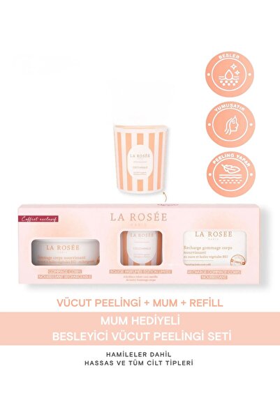La Rosee Paris VÜCUT PEELİNGİ (10.YIL DÖNÜMÜ MUM HEDİYE SETİ)