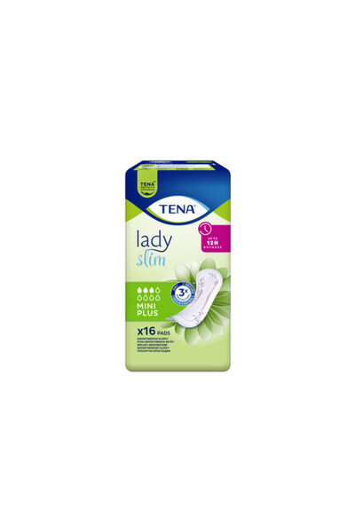 TENA Tampoane Lady Slim Mini Plus, 16 bucati, 5 mm grosime, medicale, Unia Eu...