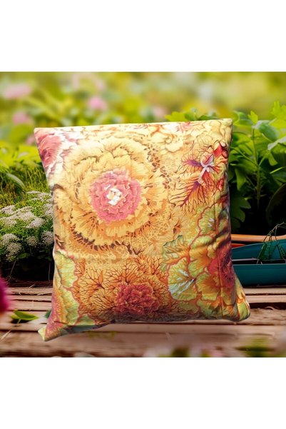 Kaffe Fassett Μαξιλάροθηκη πορτοκαλί Brassica oleracea 45*45