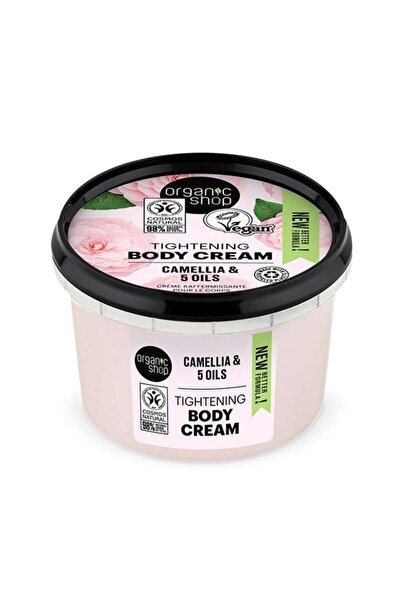 organic shop Συσφικτική Κρέμα Σώματος Καμέλια &amp;   5 Έλαια Κρέμα Σώματος, ...