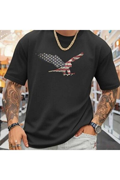 LİNA06 Men's Fashionable Pure Cotton T-shirt, Suitable Fitness and Sports, Tr...
