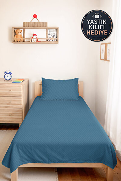 Evimde Bambaşka Plavi moderni set za mlade sobe - jednostruki pike set - proš...