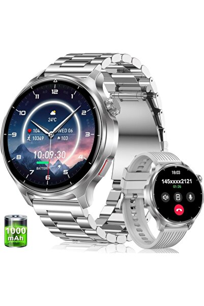 Generic Military Smart Watch for Men-1000mAh Battery, 2 Straps, 1.52" HD Rugg...