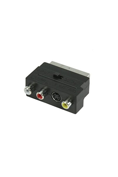 WIREMAN Conector Audio Video SCART, Wireman, 3 pini RCA, Negru
