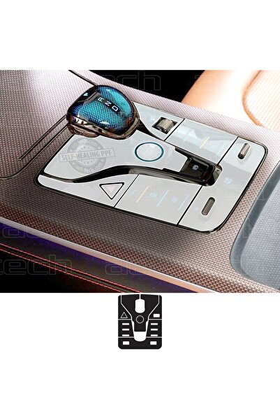 Oroel Byd Han Compatible Gear Shift Surround Piano Black Tpu Protective Set of 6