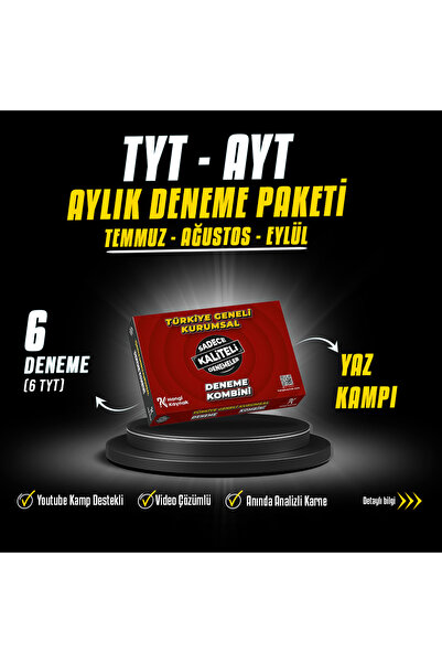Hangi Kaynak 2027 YKS YAZ AYLIK DENEME PAKETİ