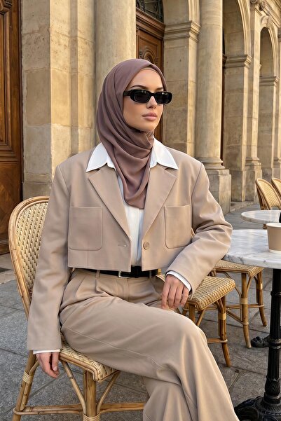 Aisha's Design Hijab Non-Slip Crepe Shawl, Ps-63