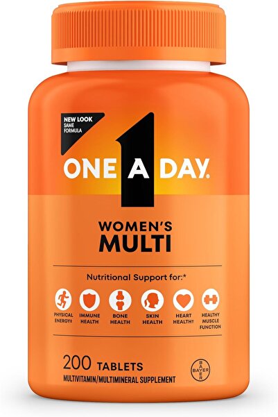 One A Day Women's Complete Multivitamin 200 Tablet Usa Menşeii DaphneLabs