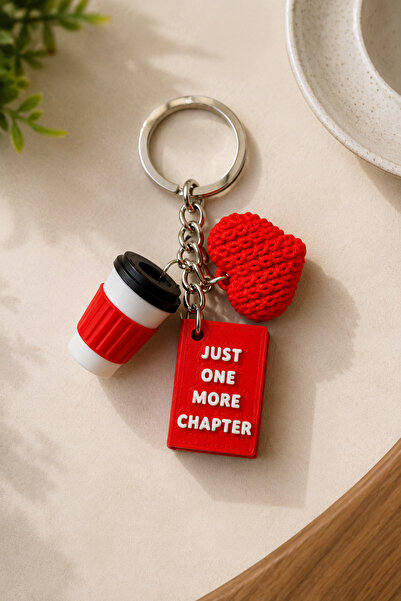 Eyiser Store Kitapsever 3-Piece Keychain and Bag Charm – "Just One More Chapt...