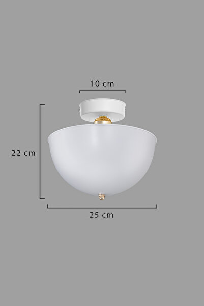Modelight Roma Plafonyer Avize - Modern Retro Tavan Aydınlatması - Salon, Yatak Odası, Mutfak, Koridor, Antre ve Hol Tavan Aydınlatması