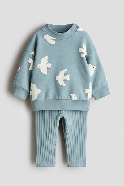 H&M 2 Parçalı Pamuklu Set
