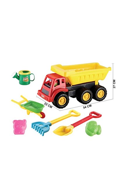 iTajir Large Sand Truck Toy with Digging and Gardening Tools for Kids for 3 C...