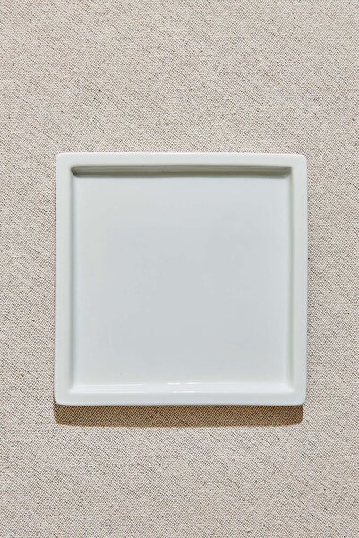 Paşabahçe Flat Porcelain Serving Plate White, Serving Plate, 1 Piece
