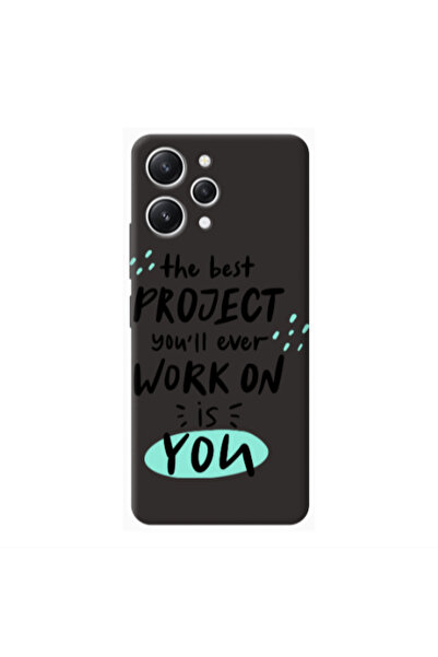 Other Xiaomi Redmi 12 The Best Project Black Colored Silicone TPU Θήκη