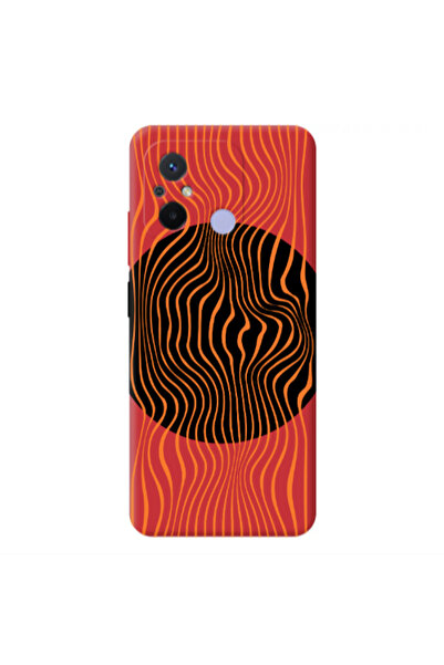 Other Xiaomi Redmi 12C Trapezoidal lines Red Colored Silicone TPU Θήκη