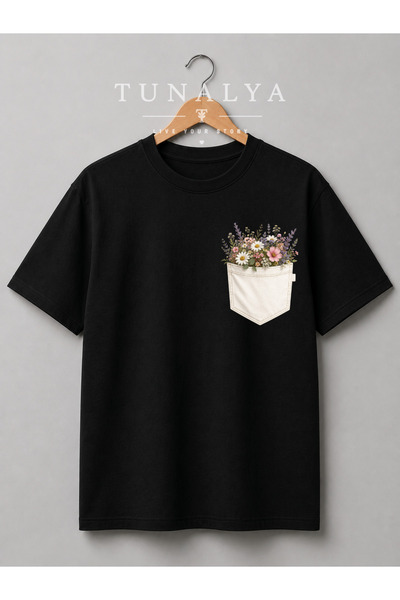Grafftee Clothing تي شيرت قطني فاخر للجنسين بتصميم مطبوع على الجيب من TUNALYA...