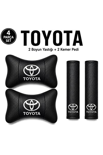 mutlu oto aksesuar Toyota Yastık Ve Kemer Seti 2 Adet Yastık 2 Adet Kemer