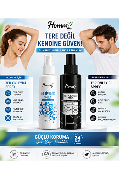 homm ORGANİK GUZELLİK life ter önleyici &erkek