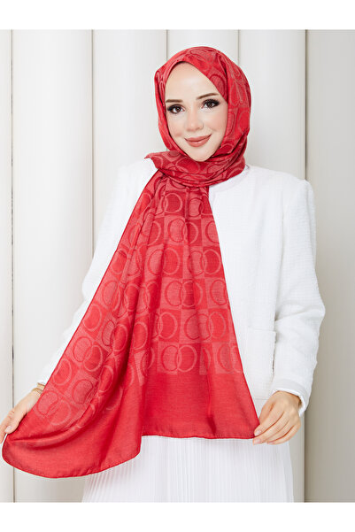 TOBAİ Ring Pattern Cotton Fiber Hijab Daily Soft Special Textured Lightweight...