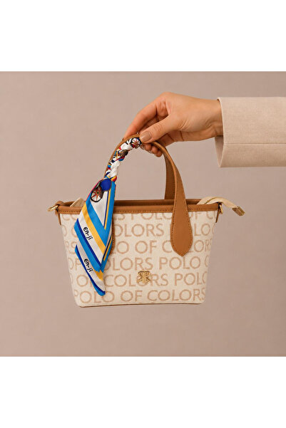 Polo Of Colors Women's Leather Look Medium Size Hand and Shoulder Bag