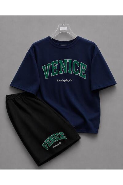 zeag Unisex Venice Printed Shorts and T-Shirt Set
