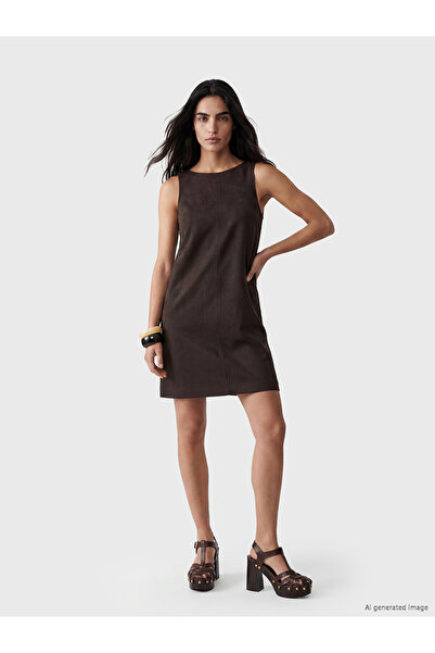 LC Waikiki Peak New Season A-Line Linen Blend Mini Dress