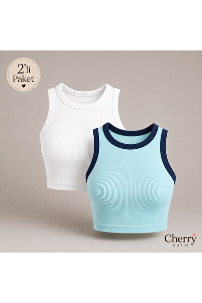 Cherry Butik Halter Neck Camisole Crop