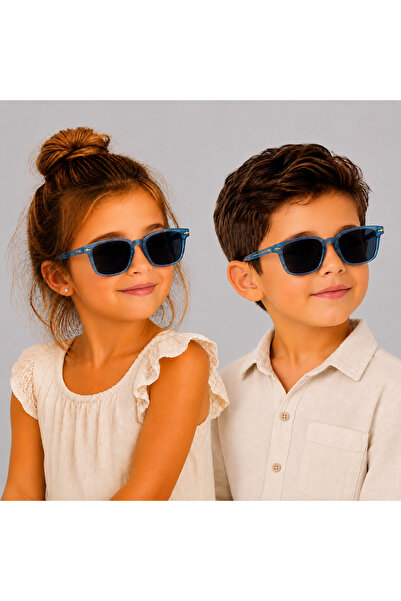 Generic Brand Uv400 Protection Matte Black Boys Girls Sunglasses Round Model ...