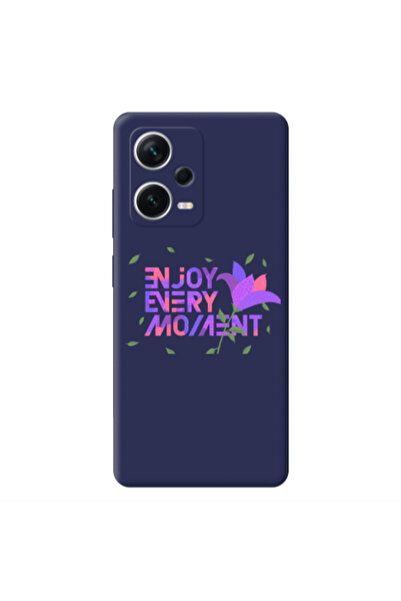 Other Xiaomi Poco X5 Enjoy Every Moment Dark blue Colored Silicone TPU Θήκη