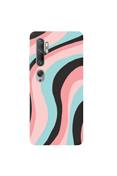 Other Xiaomi Mi Note 10 Pro Colored lines Black Colored Silicone TPU Θήκη