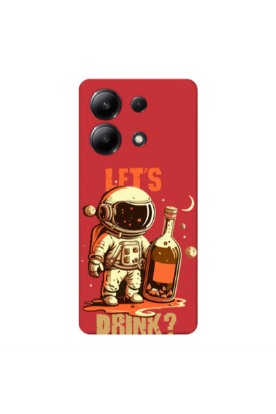 Other Xiaomi Redmi Note 13 4G Lets drink Red Colored Silicone TPU Θήκη