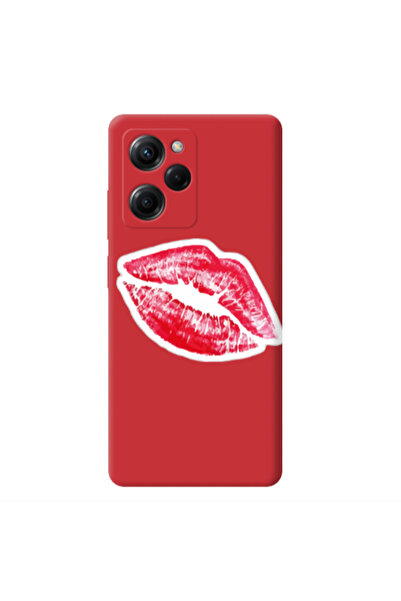 Other Xiaomi Poco X5 Pro Faint Kiss Red Colored Silicone TPU Θήκη