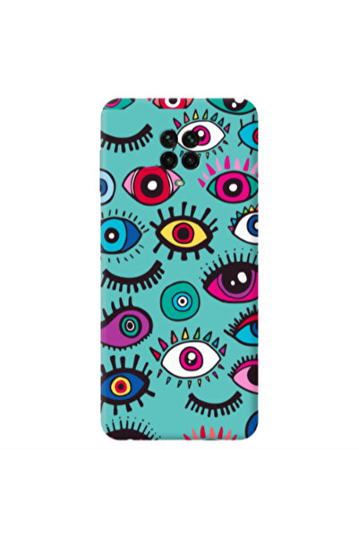 Other Xiaomi Redmi Note 9 Pro Multiple eyes Turquoise Colored Silicone TPU Θήκη