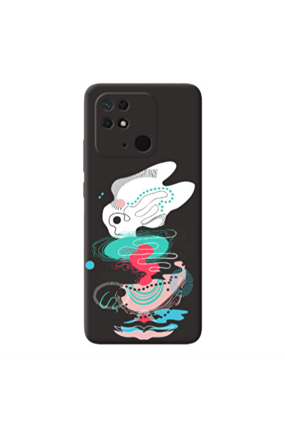 Other Xiaomi Redmi 10C Abstract 50 Black Colored Silicone TPU Θήκη