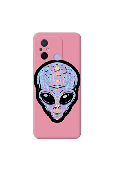 Other Xiaomi Redmi 12C Alien Pink Colored Silicone TPU Θήκη