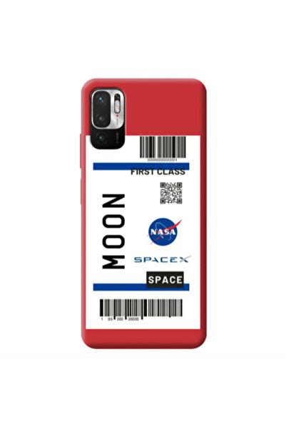 Other Xiaomi Redmi Note 10 Pro 5G Moon spacex Red Colored Silicone TPU Θήκη