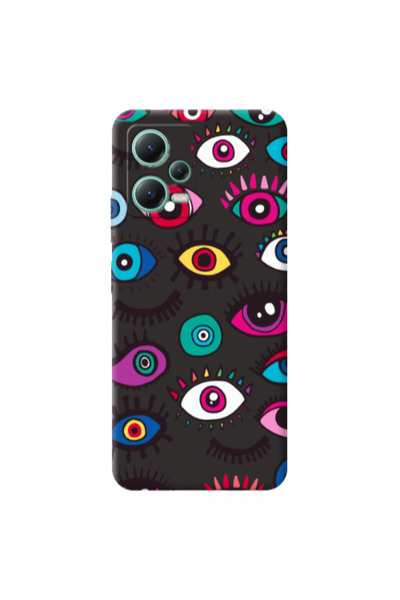 Other Xiaomi Redmi Note 12 Pro 5G Multiple eyes Black Colored Silicone TPU Θήκη