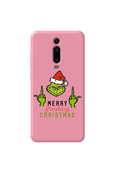 Other Xiaomi Mi 9T Pro Merry Christmas44 Pink Colored Silicone TPU Θήκη