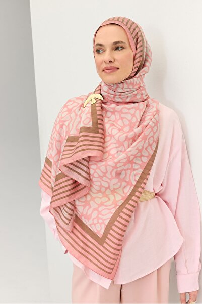 Silk Home Tencel Monare Şal Coral Pembe