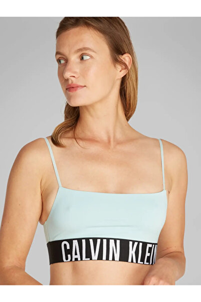 Calvin Klein UNLINED BRALETTE Mavi Kadın Spor Sütyeni