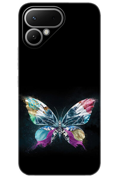 TECNO Pova Curve 2 5G (LK7k) Uyumlu Kılıf Desen Baskılı Silikon Kelebek Resim...