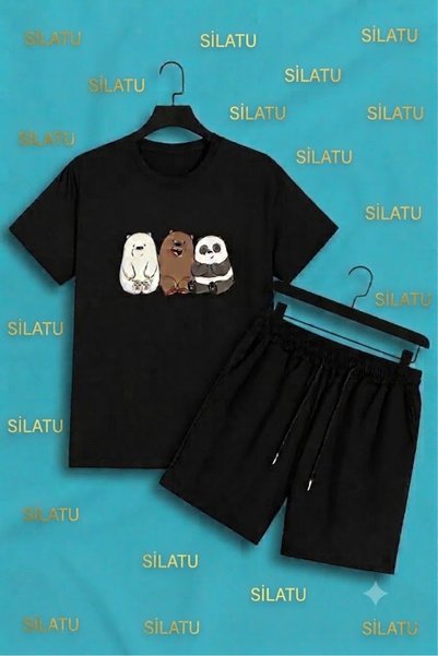 SILATU ΣΕΤ ΣΟΡΤΣ ΚΑΙ ΜΠΛΟΥΖΑΚΙ UNISEX ΜΕ ΣΤΑΜΠΑ ΑΡΚΟΥΔΑΚΙ "